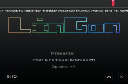速度与激情紧要关头四项修改器 v1.0 LinGon版