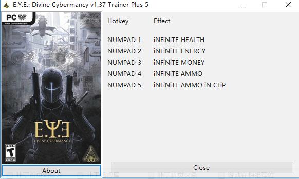 黑客战队：异度神兆五项修改器 v1.37 绿色版