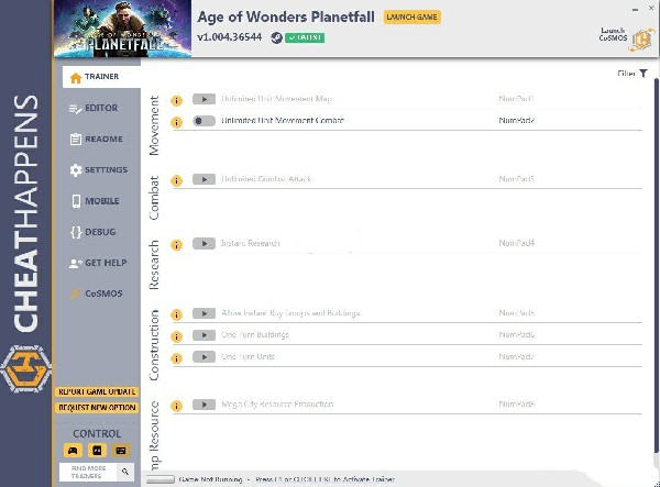 奇迹时代：星陨二十四项修改器 v1.004 Cheat Happens版