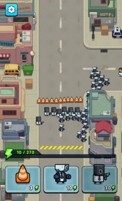 Toilet Fight Police vs Zombie游戏中文版截图