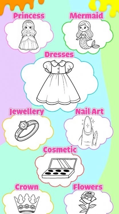 公主女孩着色游戏正式版截图