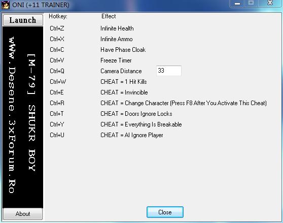 奥妮十一项修改器 v1.0 SHUKRBOY版
