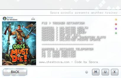 兽人必须死1七项修改器 v1.0r11 CheatNova版