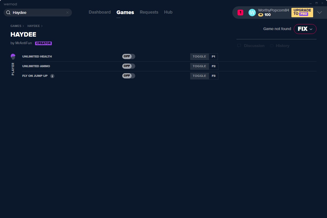 Haydee v2019.11.08 三项修改器Mrantifun版