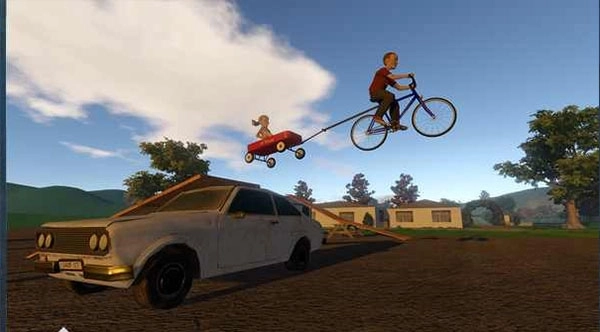 爸爸送儿子上学手机版截图