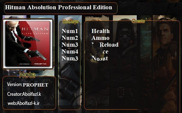 杀手5：赦免五项修改器 v1.0.447.0 Abolfazl版